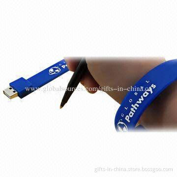 1-32GB Promotional Bracelet USB Flash Drives